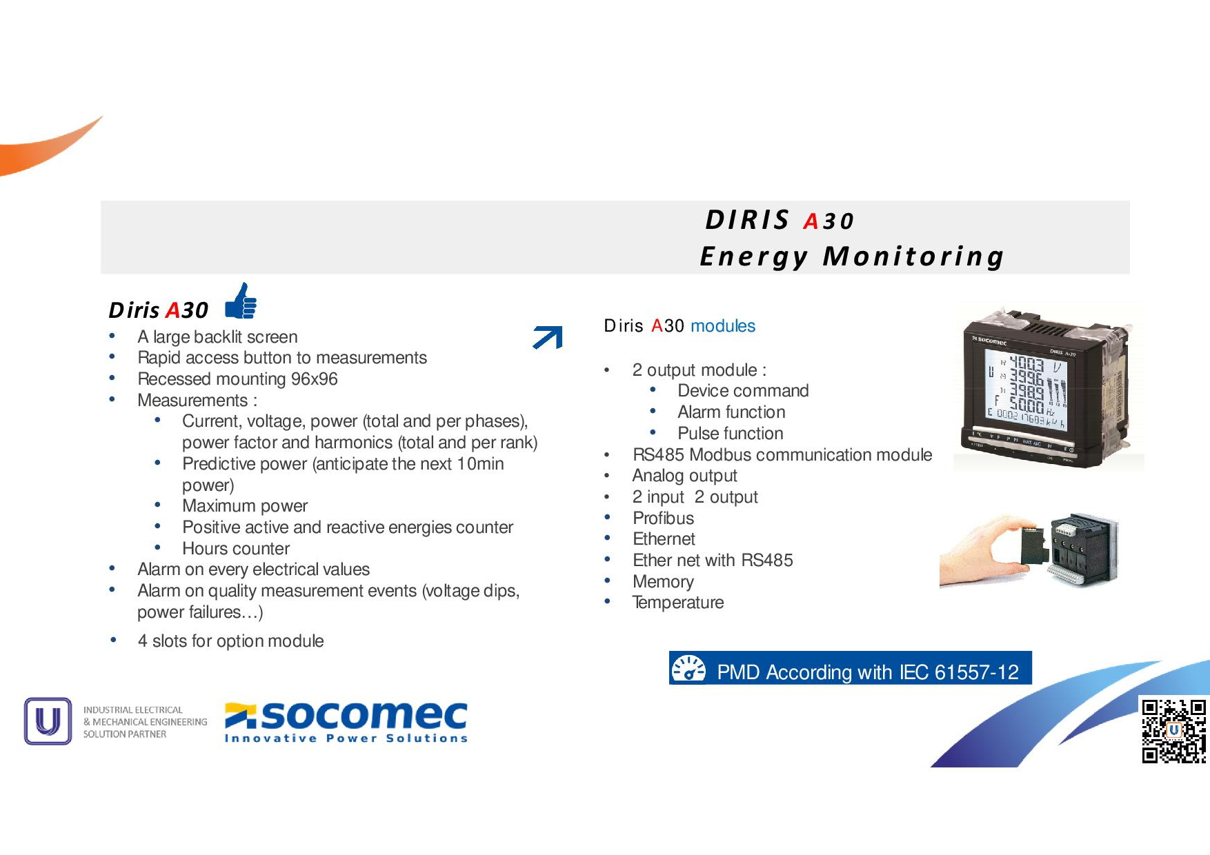 Power-meter, SOCOMEC